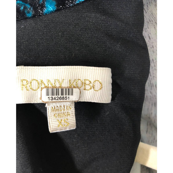 Ronny Kobo Velvet Gwen Dress Leopard Print Size XS - Picture 12 of 13